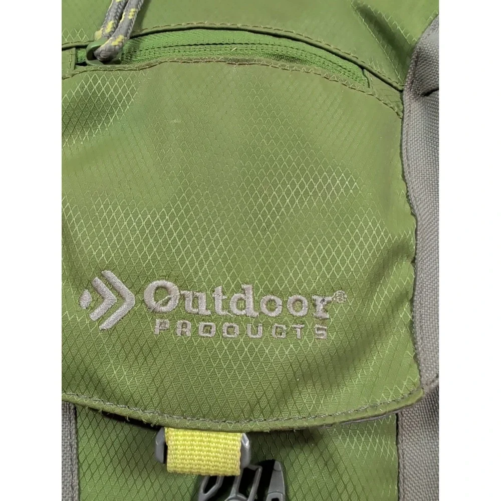 Outdoor Products Kilometer Hydration Pack Lime Green Gry Hiking Backpack Bladder